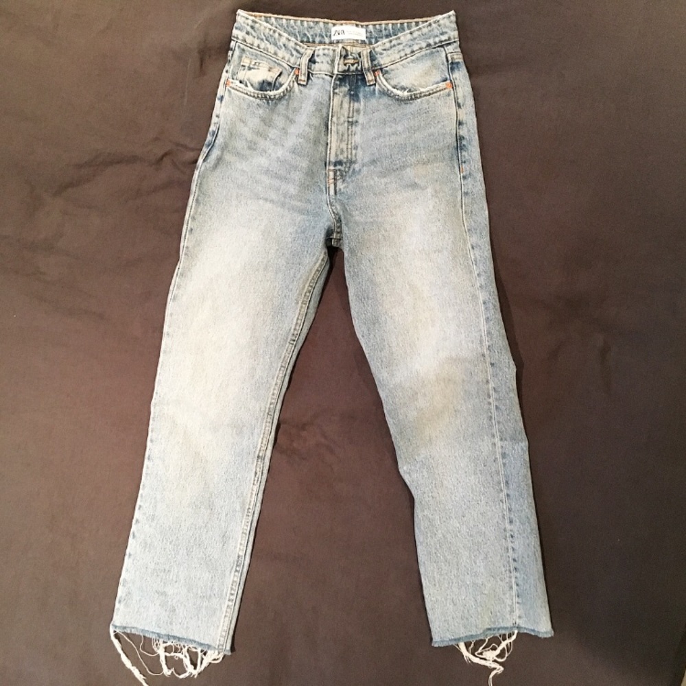 High Rise Straight Jeans